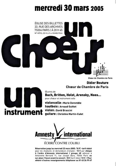 pour Amnesty internationnal 2005