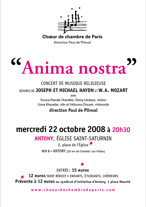 Anima nostra octobre 2008